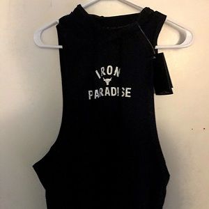 Project Rock Under Armour Men's Brahma Bull Short Sleeve Hoodie Gym 1365215-001